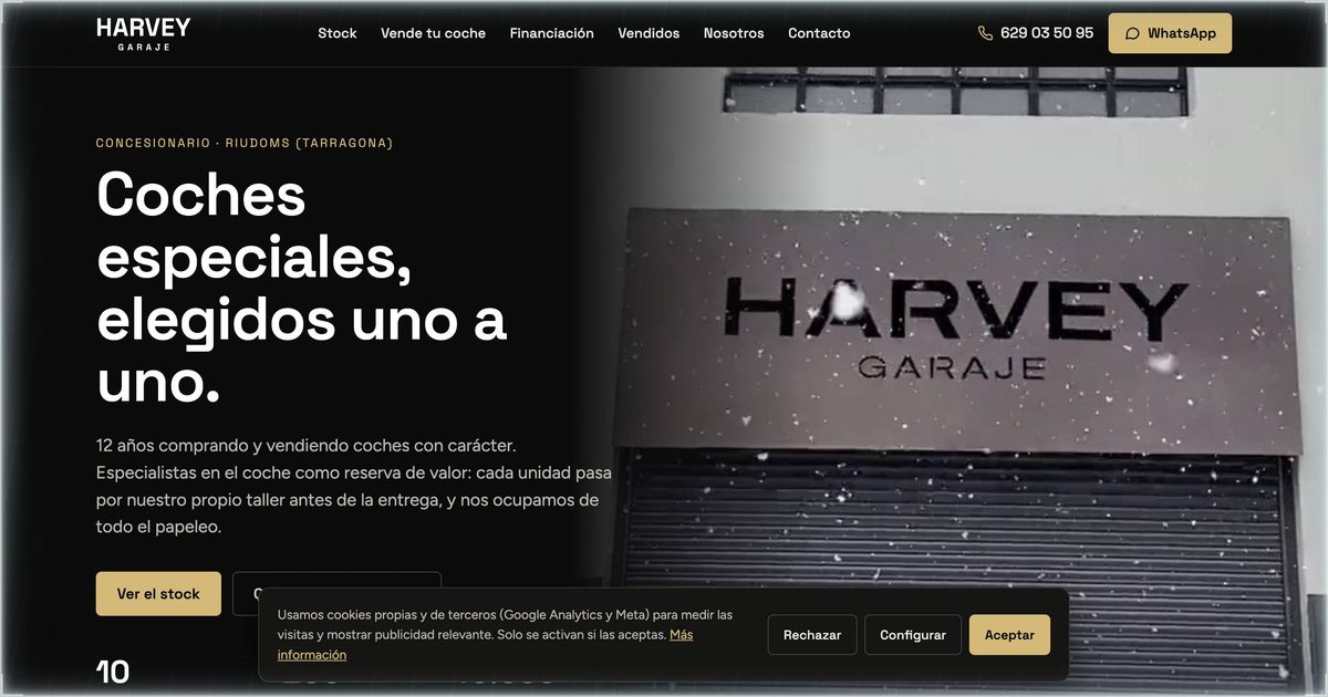 Web de Harvey Garaje